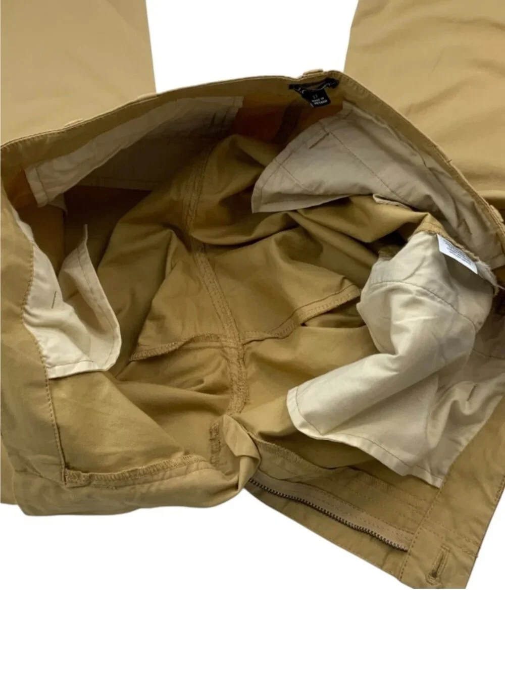 J. Crew Straight Leg Pants 27 Tan High Rise Academia